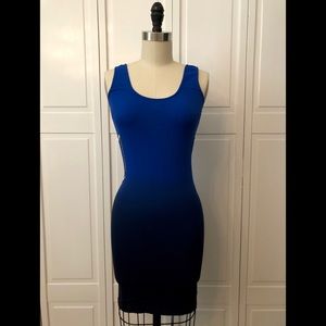 Sexy stretch tank dress with cutout detailing
